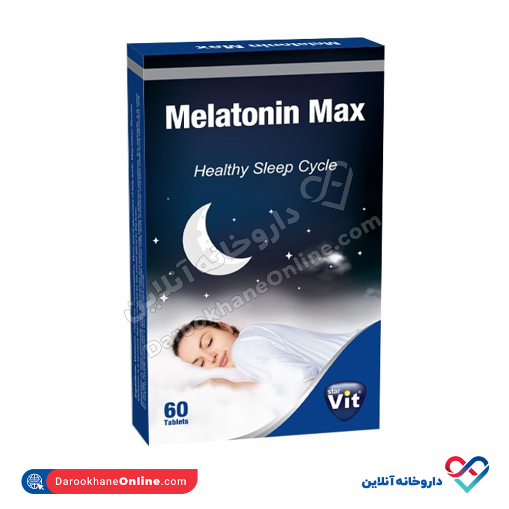 star-vit-melatonin-max.jpg قرص ملاتونین مکس استار ویت 60 عددی - Image 1